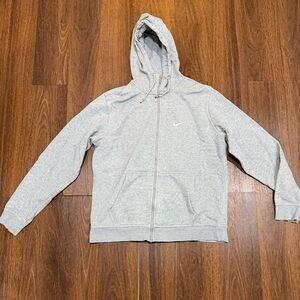 Nike Heather Gray Fleece Hoodie